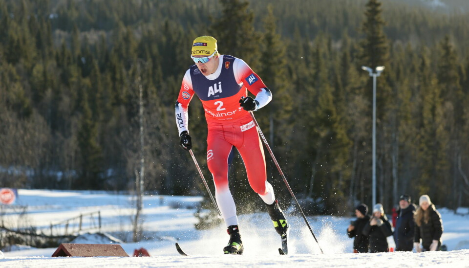 Erik Valnes og resten av langrennseliten risikerer å gå glipp av sprintrennet på Beitostølen fredag. Foto: Geir Olsen / NTB