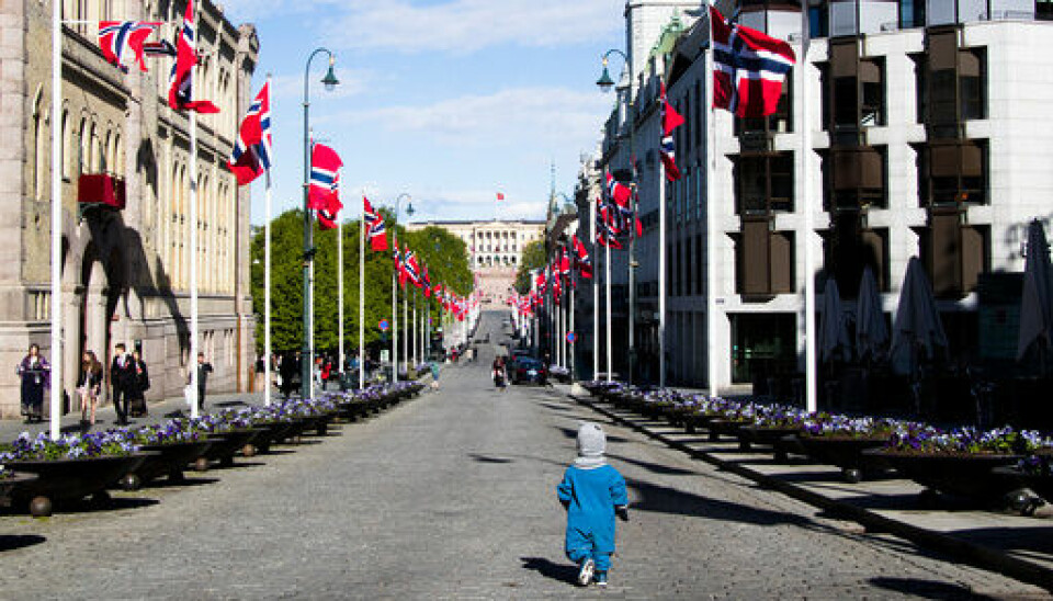 En folketom Karl Johans gate på 17. mai 2020. Blir det sånn i 2022 også?Foto: Erik Johansen / NTB
