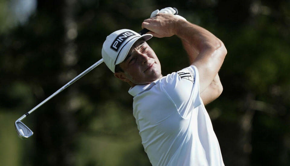 Viktor Hovland klarte ikke å klatre på resultatlisten i nattens PGA-runde. Foto: Matt York / AP / NTB