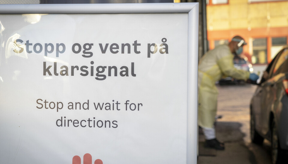Koronatesting på Rommen i Oslo nylig. Foto: Ole Berg-Rusten / NTB