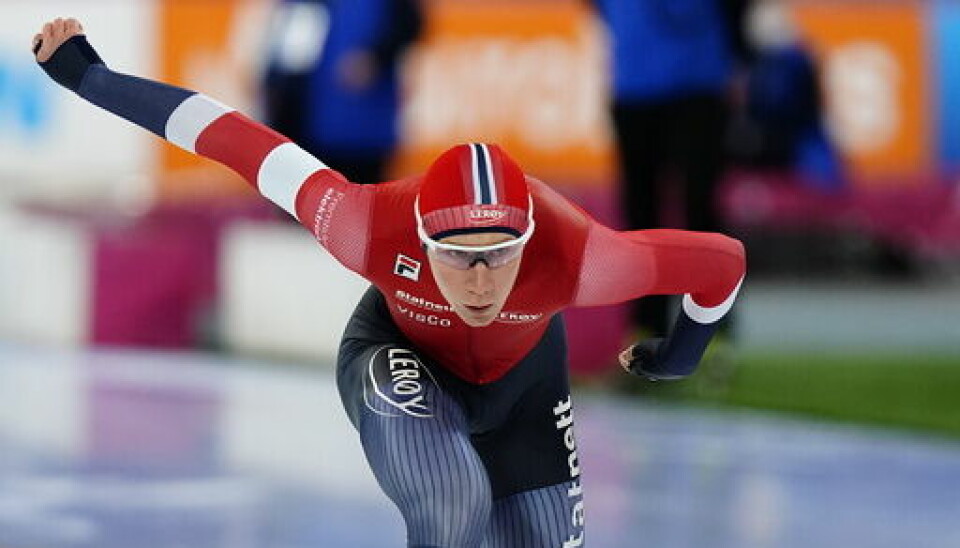 Peder Kongshaug har fortsatt sjans på medalje i allround-VM etter 4.-plass på 1500 meter. Foto: Håkon Mosvold Larsen / NTB