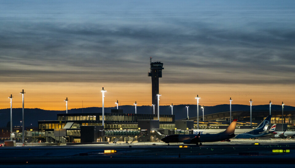 Gardermoen 20220106. Et fly fra Norwegian tar av fra Oslo lufthavn Gardermoen.Foto: Håkon Mosvold Larsen / NTB