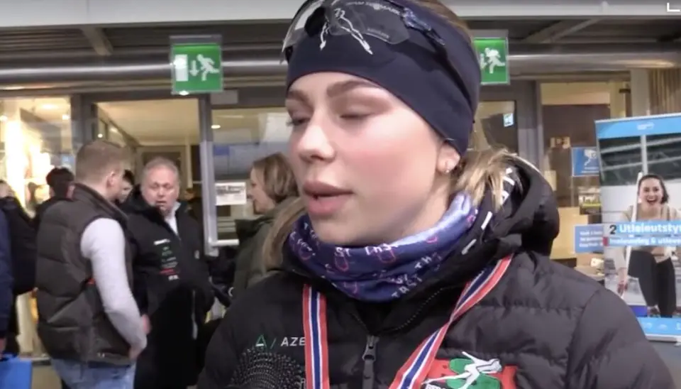 Amalie Haugland vant 1000 meter i NM. Amalie Haugland vant 1000 meter i NM.