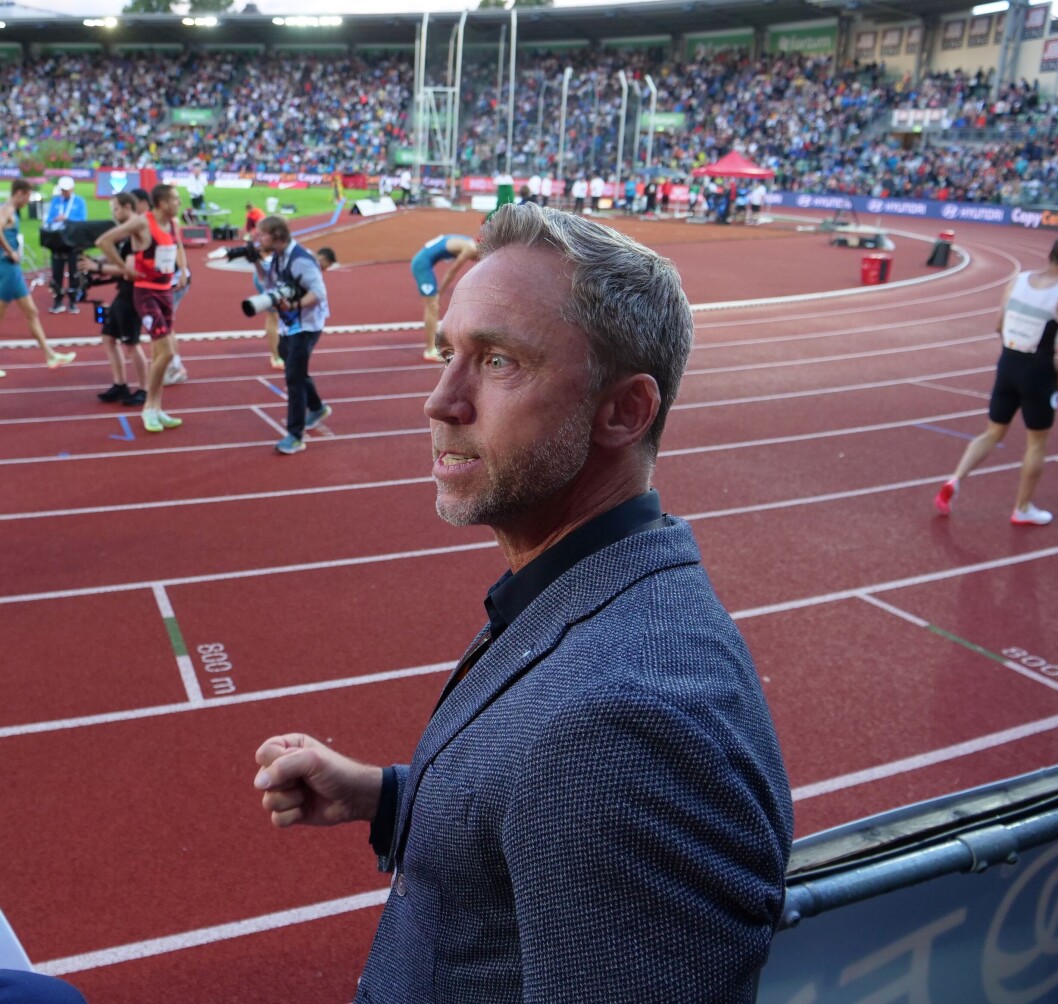Steinar Hoen, Bislett general, så sånn ut da Jacob gikk i mål på Drømmemilen. Steinar Hoen, Bislett general, så sånn ut da Jacob gikk i mål på Drømmemilen.