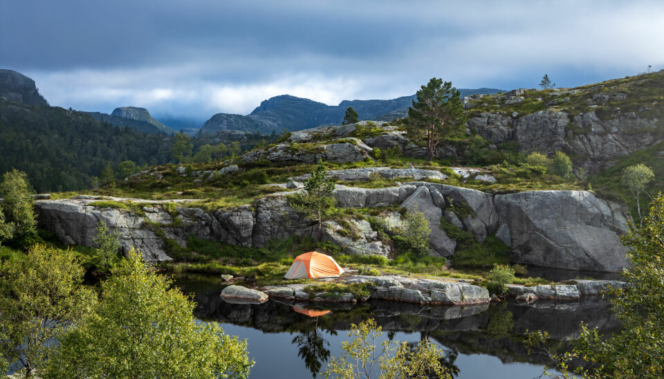 Sove ut i norsk natur er herlig.