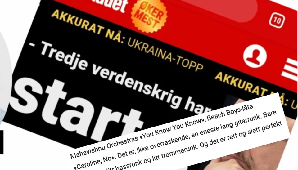 EVENSEN: -Nei, jenta mi. Det er ikke verdenskrig. Den tittelen er falsk