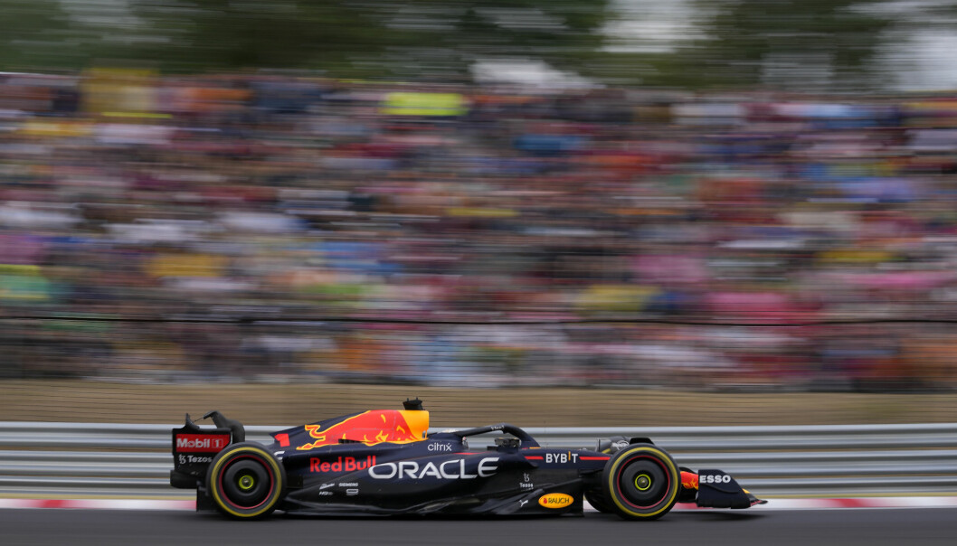 Red Bull´s Max Verstappen vant i Hungarian Formula One Grand Prix på Hungaroring-banen nær Budapest, Hungary,