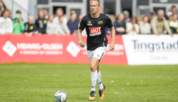 Mads Hansen under verdikampen i fotball på Ekebergsletta.