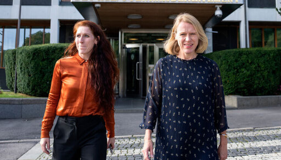 Utenriksminister Anniken Huitfeldt (Ap) og fotballpresident Lise Klaveness møttes i Utenriksdepartementet torsdag. Foto: Javad Parsa / NTB Utenriksminister Anniken Huitfeldt (Ap) og fotballpresident Lise Klaveness møttes i Utenriksdepartementet torsdag. Foto: Javad Parsa / NTB