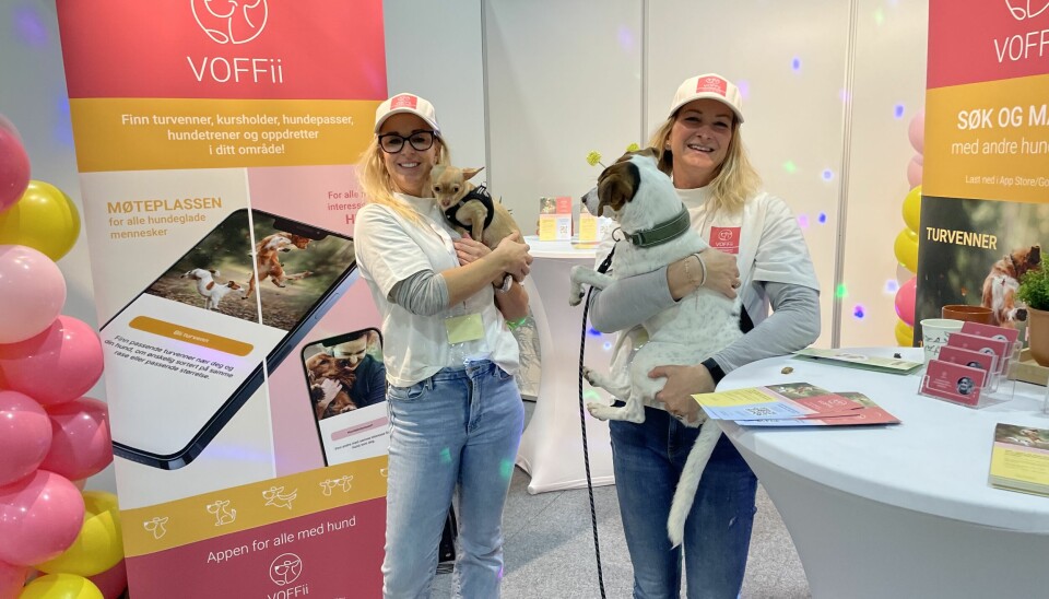 Anette Djuvstad og Elisabeth Østby jobber masse med hundeappen Voffii som også er tiltenkt å lanseres i utlandet.