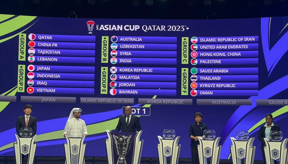 fornøyd med trekningen i Asia Cup